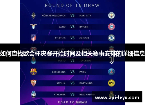 如何查找欧会杯决赛开始时间及相关赛事安排的详细信息